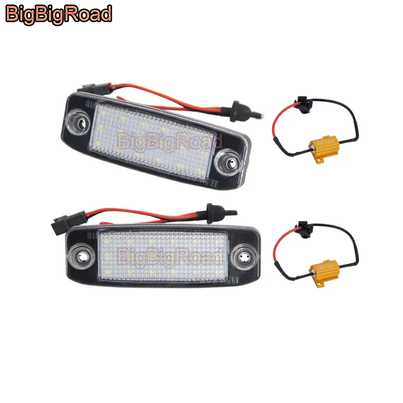 

BigBigRoad For KIA Borrego Mohave Opirus Amanti Sorento MX 2010~2015 LED Car License Plate Light Number Frame Lamp