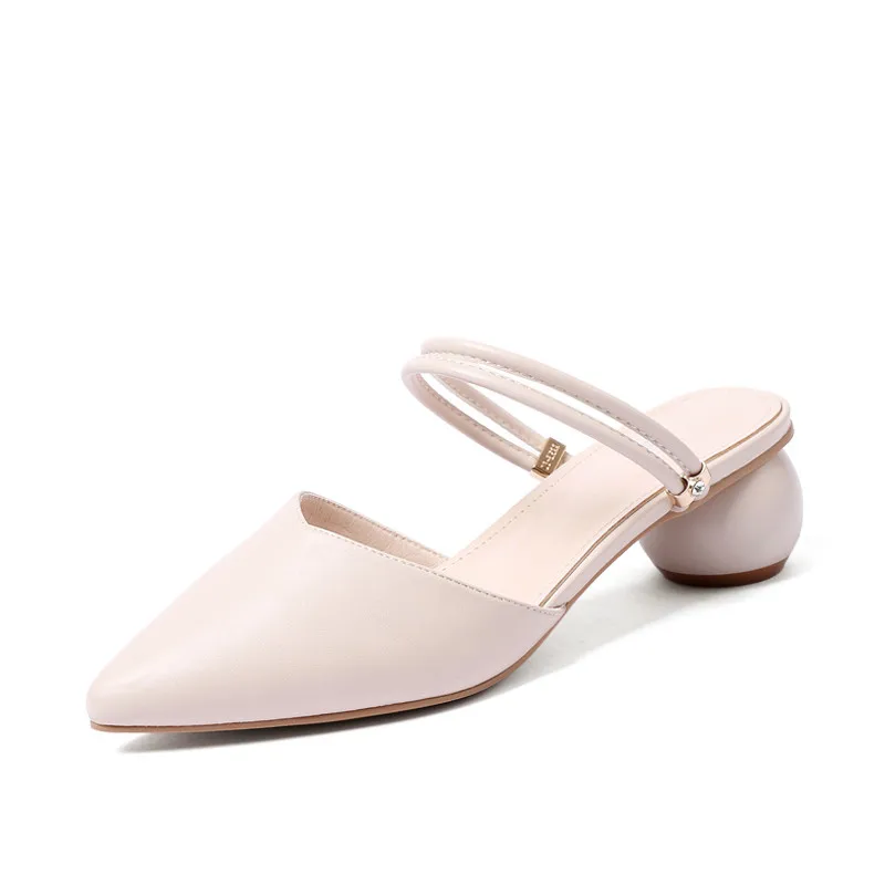 

Fashion New Summer New Sandals Metal V Buckle Beige Lining Pointed Stiletto High Heels Beige Leather Banquet Shoes !