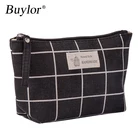 Buylor Для женщин Косметическая сумка парусина многофункциональная сумка для косметики дорожная сумка для хранения дамская сумочка, косметичка на молнии ткань кошелек для монет