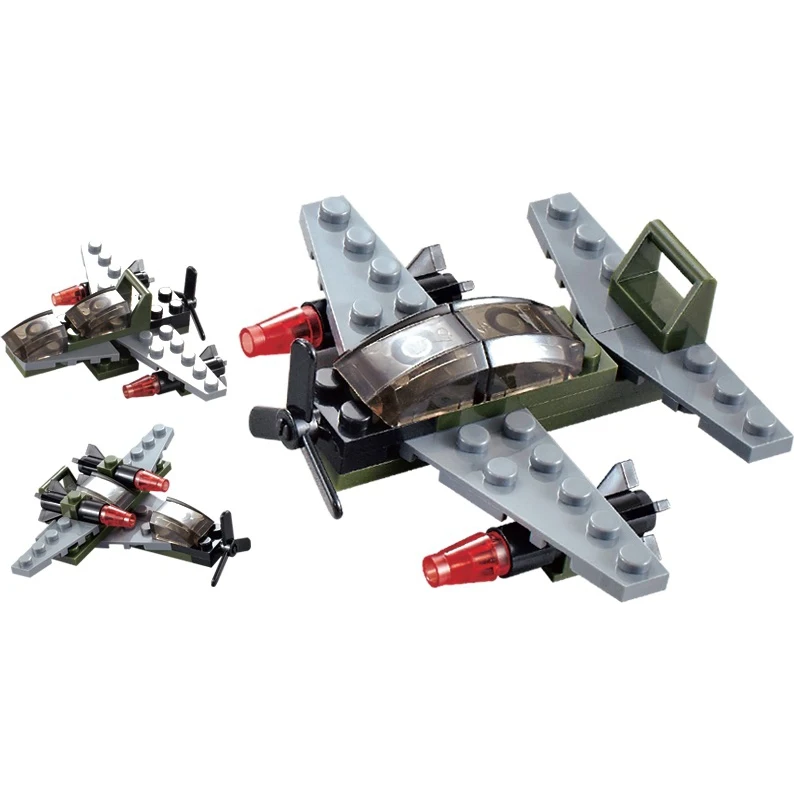 Конструктор &quotВоенные маневры. Самолёт классический XS&quot (21 деталь)|Блочные