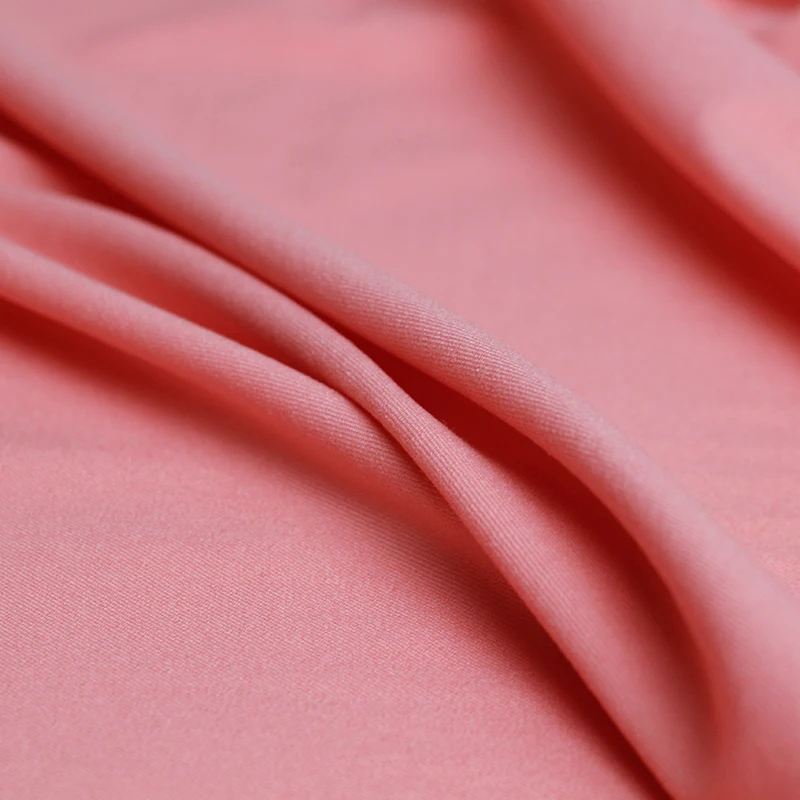Розовый Эластичный 90% шерсть и 10% спандекс камвольная ткань для женщин платье