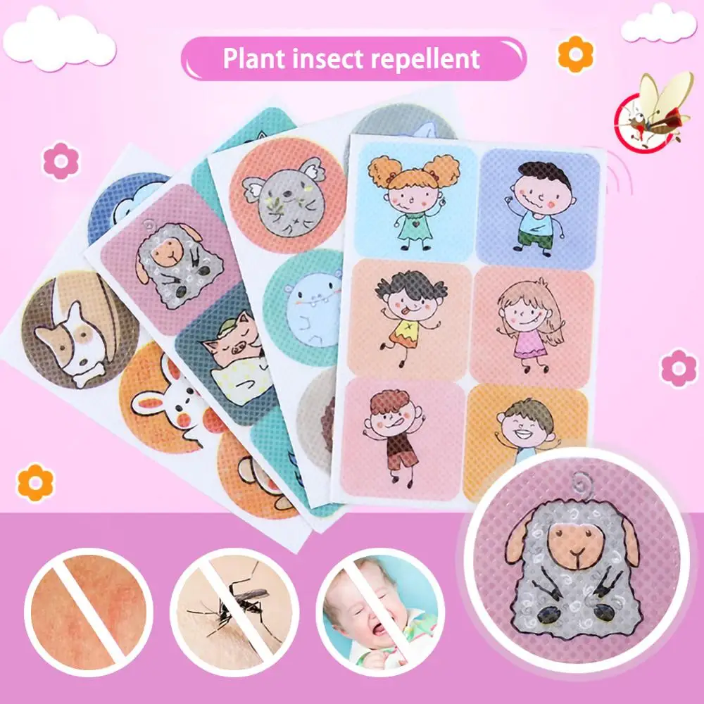 36 шт/партия мультфильм пластыри от комаров наклейки 100% натуральные нетоксичные