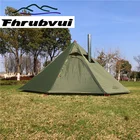 Ультралегкая палатка-пирамида для кемпинга с дымовым отверстием