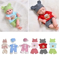 baby doll clothes cute jumpsuit outfits with hat for 30 cm baby dolls casual wear party daily clothes clothing