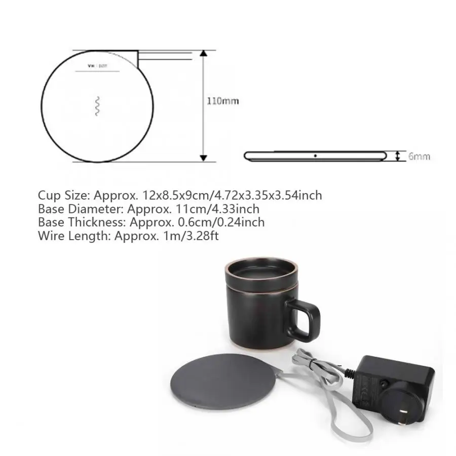 Нагреватель для кофейной кружки интеллектуальный подогреватель кофейного