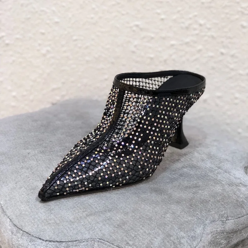 2019 Летняя обувь в американском стиле женские шлепанцы без задника босоножки на