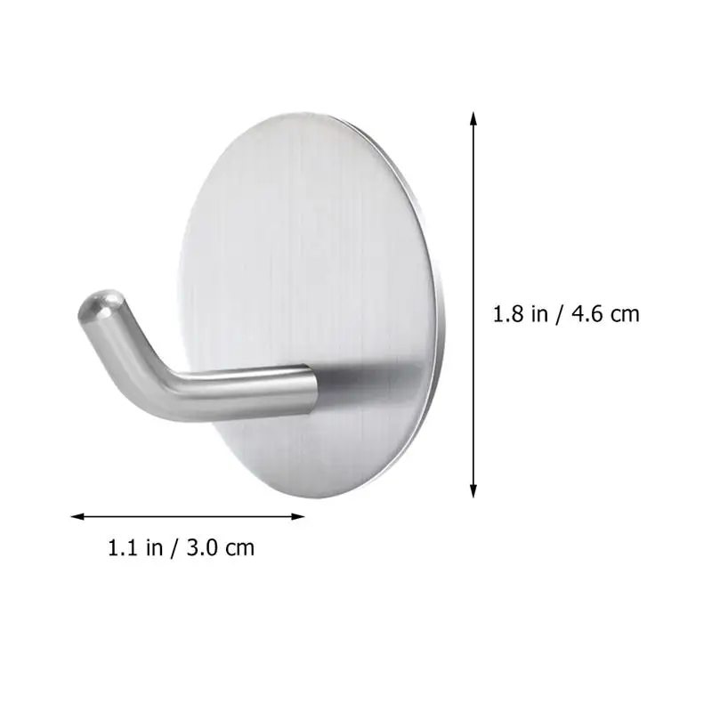 

5 Pcs Convenient Durable Simple Useful Bath Towel Hooks Hanger Hooks Wall Hooks for Home (with Glue)