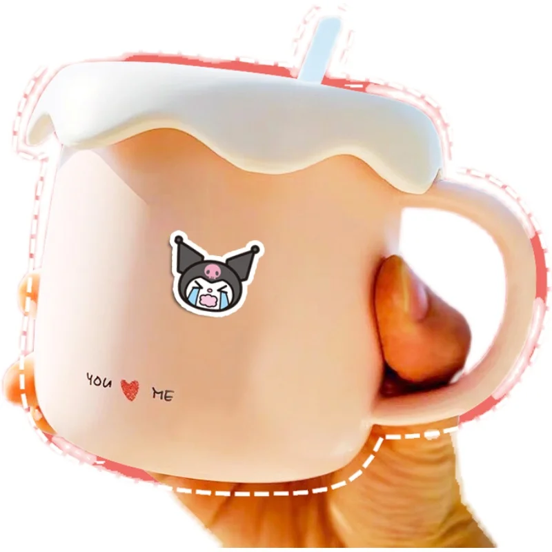 

100pcs/cartoon cute anime avatar hand account sticker decoration small pattern hand account girl heart material
