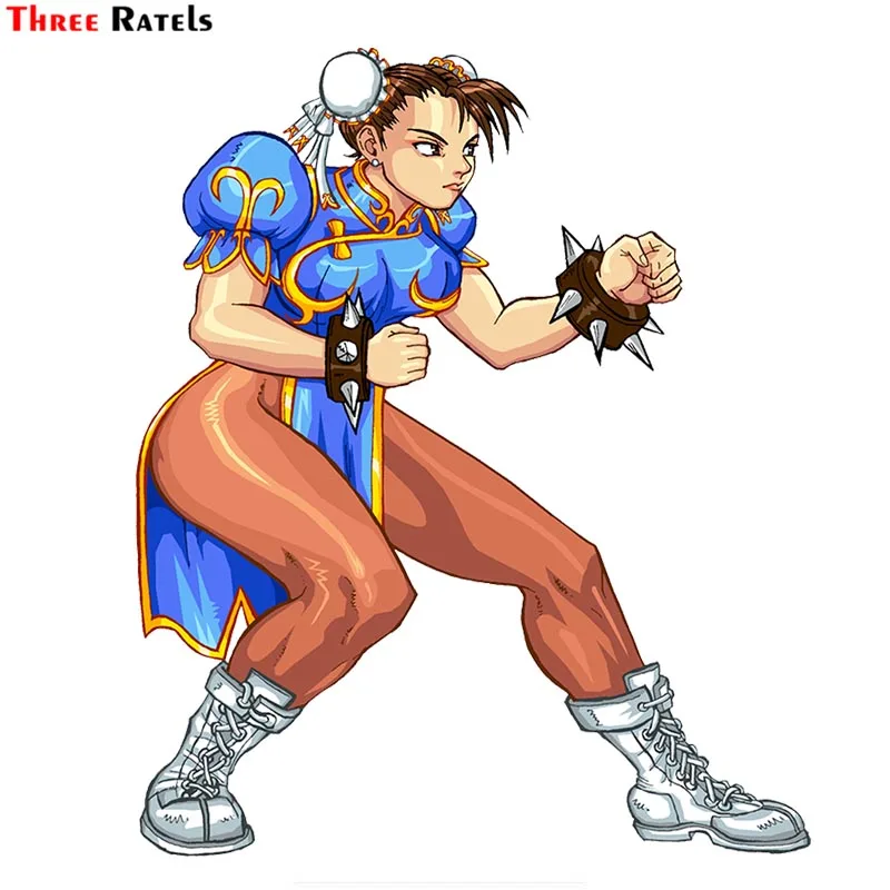 

Наклейка на автомобиль и мотоцикл Three Ratels F22 Chun Li Fighter для Passat B5, ПВХ