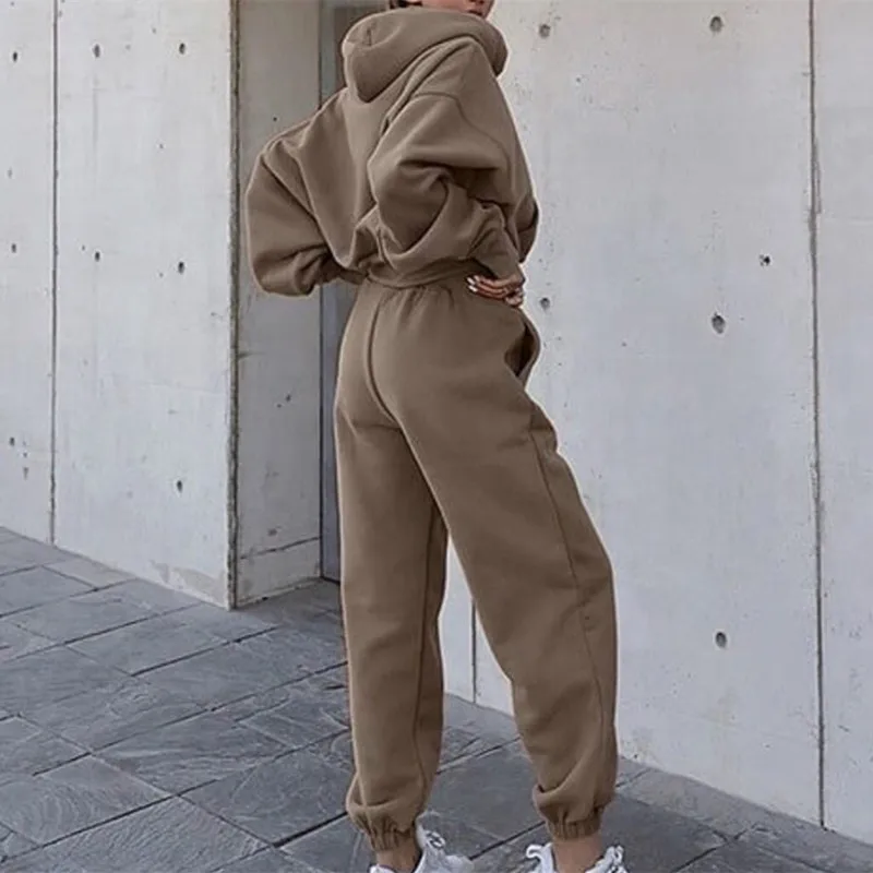 

Fashion Tracksuit 2 Piece Women Set Casual Oversized Hoodies Sweatshirt Loose Sweatpants Autumn Women Outfits Joggers Sport Suit