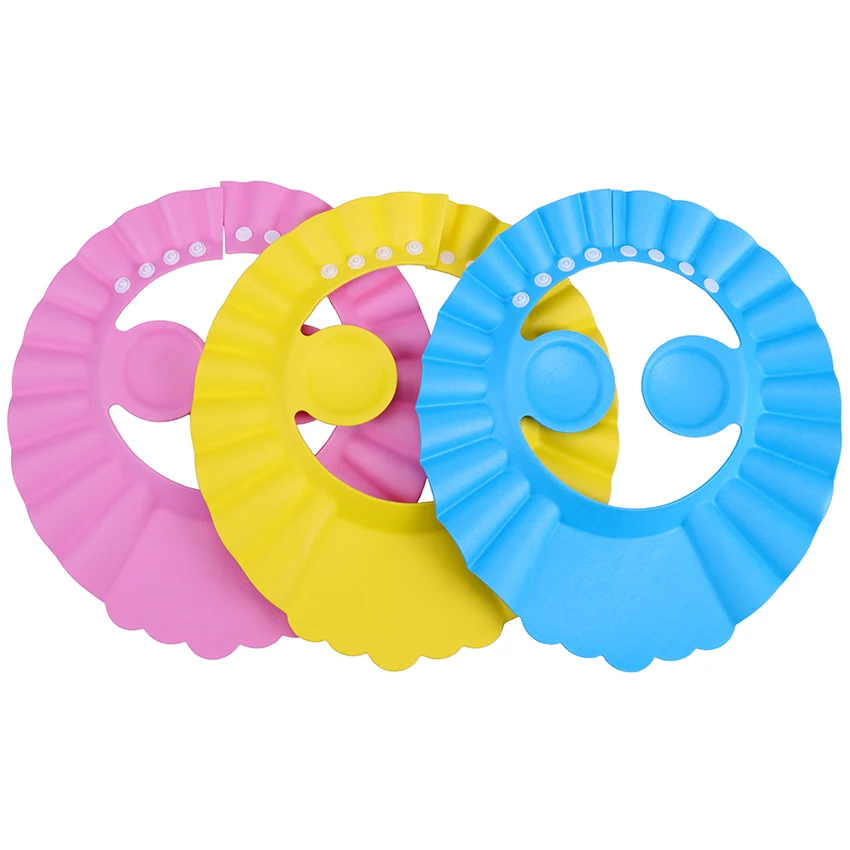 Gorro de ba&ntilde;o seguro para beb&eacute;s y ni&ntilde;os, protector para el pelo, el&aacute;stico, ajustable, 1 unidad-0