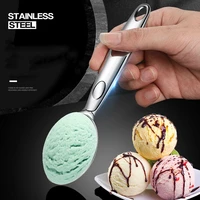stainless steel ice cream scoops digger fruit non stick spoon for home cake kitchen tools watermelon ice cream ball spoon tool