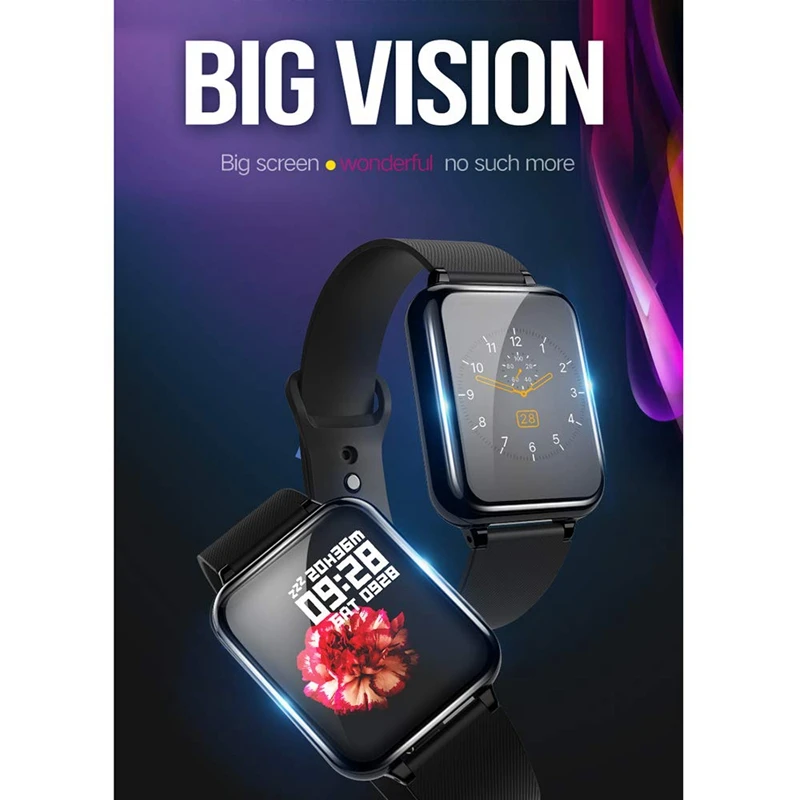 B57 умный спортивный фитнес-трекер часы Ip67 водонепроницаемый монитор сердечного