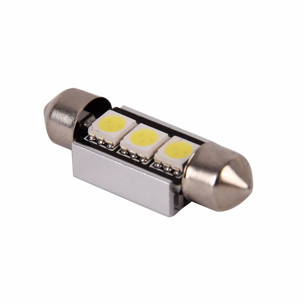 Радиатор POSSBAY 2 шт. 5050 дюйма 3SMD 36 мм Canbus светодиодные лампы для автомобиля