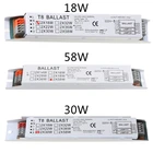 Электронный балласт T8, 220-240 В переменного тока, 2x58 Вт, с широким диапазоном напряжения, люминесцентный, балласты для ламп, Прямая доставка