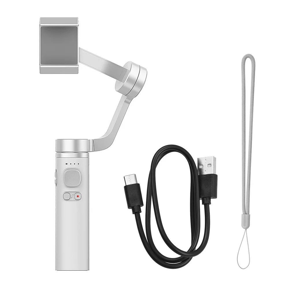 

Складной 3-Axis смартфон шарнирный стабилизатор для камеры GoPro балансировки, функции распознавания лица и жест панорамный с Перезаряжаемые 4500...