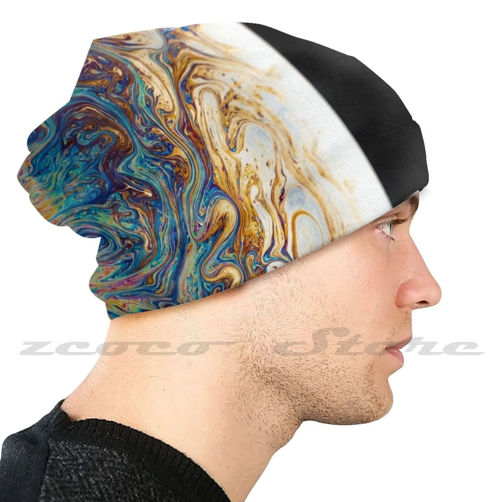 Тканевая многоразовая маска Tie And Dye с фильтром для принта планеты космоса звезд