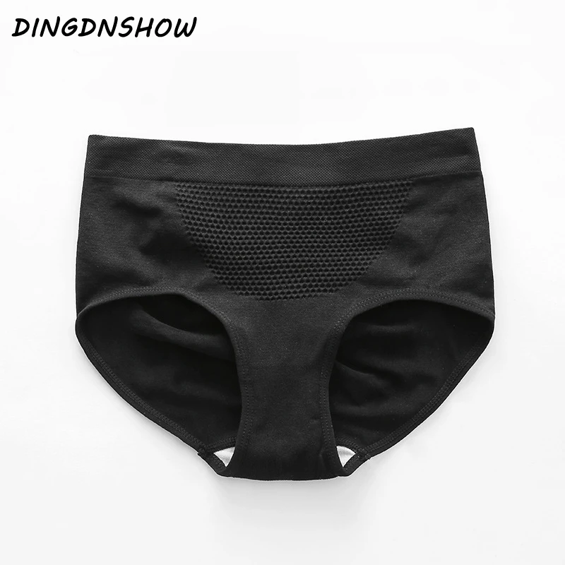 Женские бесшовные трусики [DINGDNSHOW] хлопковые трусы Хип с высокой талией