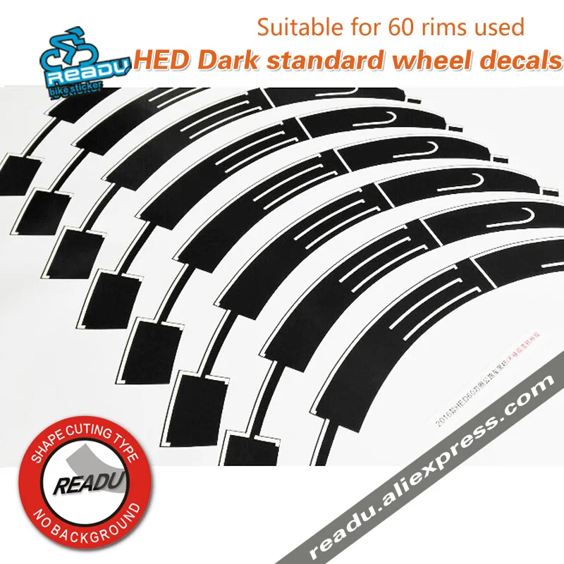 2017 дорожный велосипед два колеса обода набор для HED стикеров 60 мм велосипедные