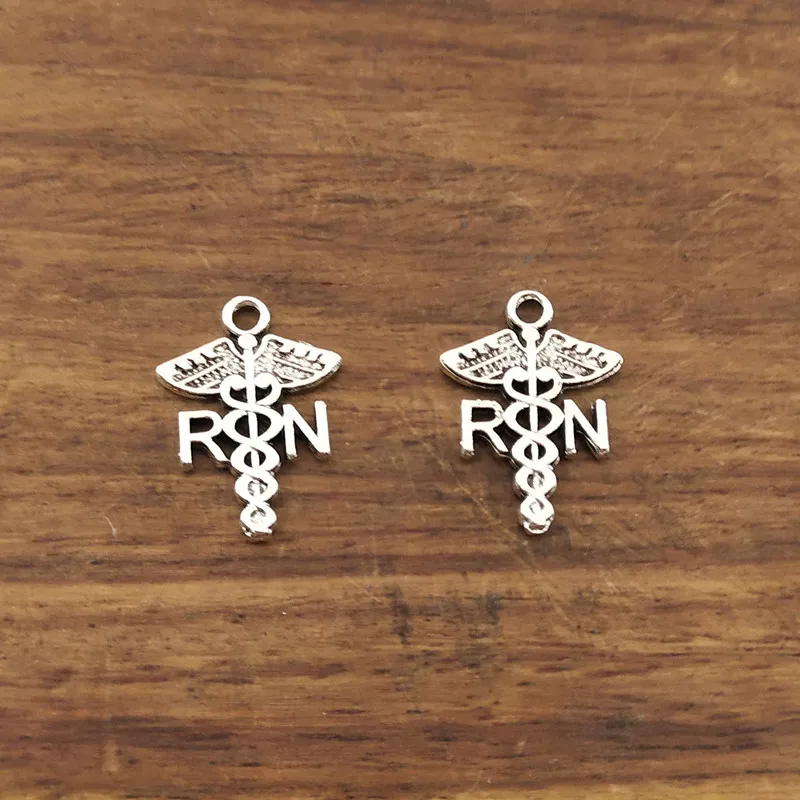 10 шт. медицинские Подвески Rn 20*15 мм тибетские посеребренные античные украшения