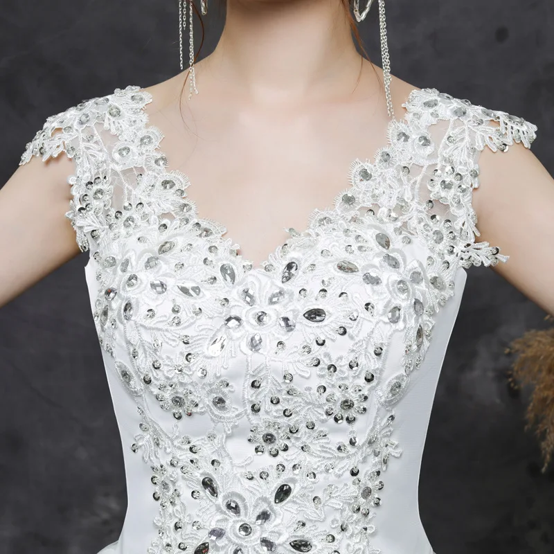 2019 Promotion Vestido Cocktail Dress Bride 2020 New Large Pregnant Women Summer And Autumn Thin Shoulders Fat Diamond Skirt | Свадьбы и