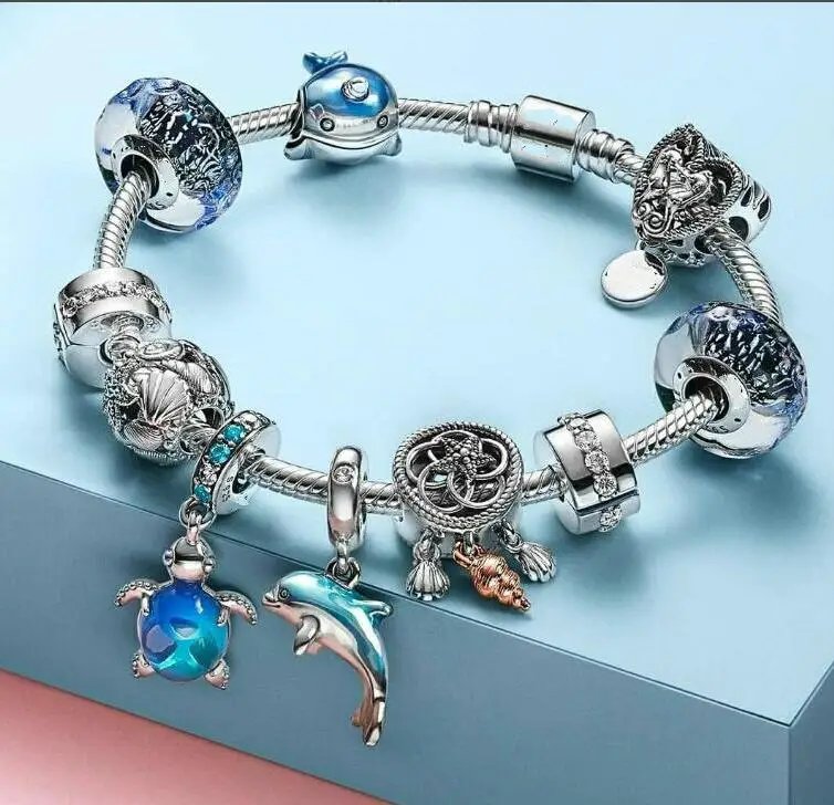 

925 sterling silver the most popula Pink mother's day idea weave hollow out gift for mom pendant pan bracelet