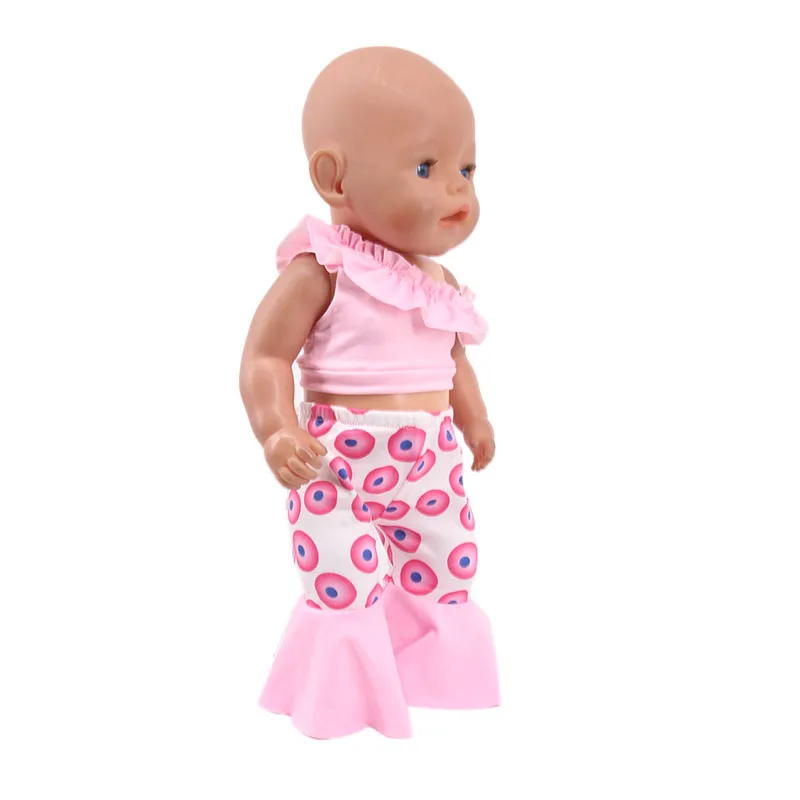 Расклешенный купальник с открытыми плечами подходит для 18-дюймовых американских