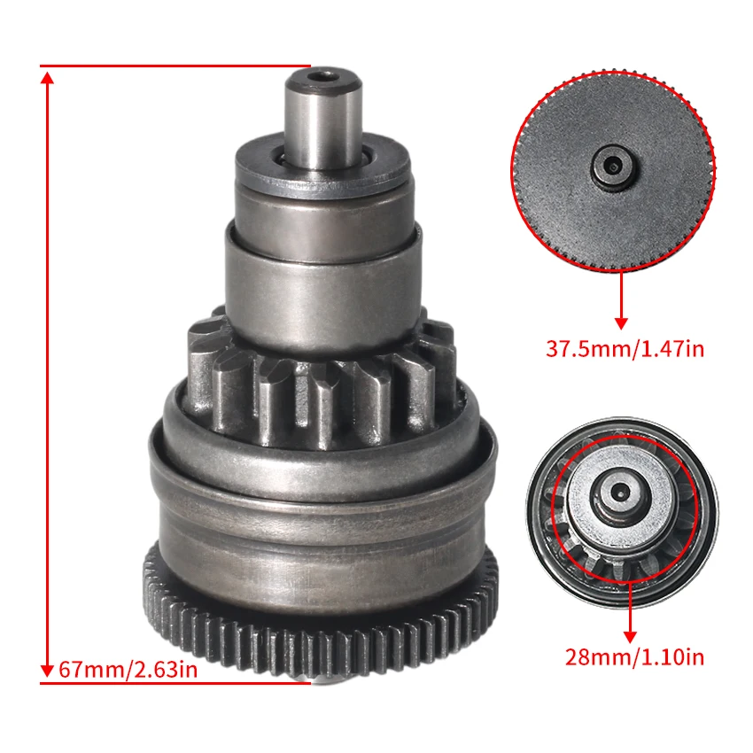 Starter Drive Bendix for Italjet Formula VELOCIFERO 50 DD DT WILLIAMS RUOTA COMPONIBILE Motorcycle Accessories Parts | Автомобили и