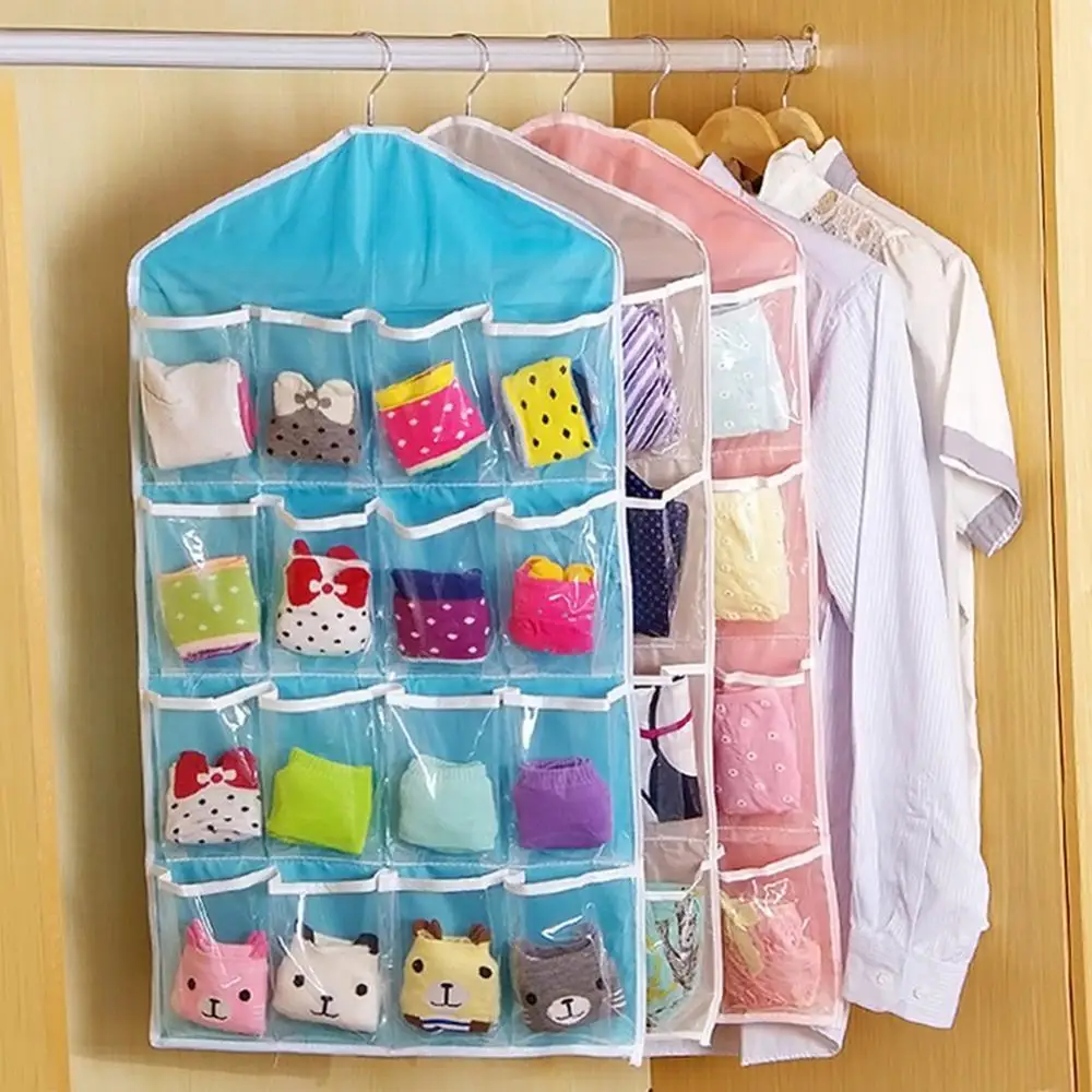 

Closet Multi-role Hanging Bag Socks Bra Underwear Rack Hanger Storage Organizer