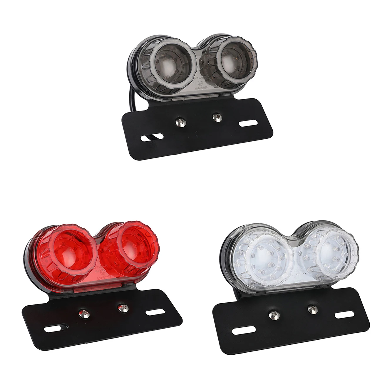 

Universal Motorcycle LED Taillight Custom Motorbike Rear Stop Brake Lamp License Plate Light Turn Signal Indicators