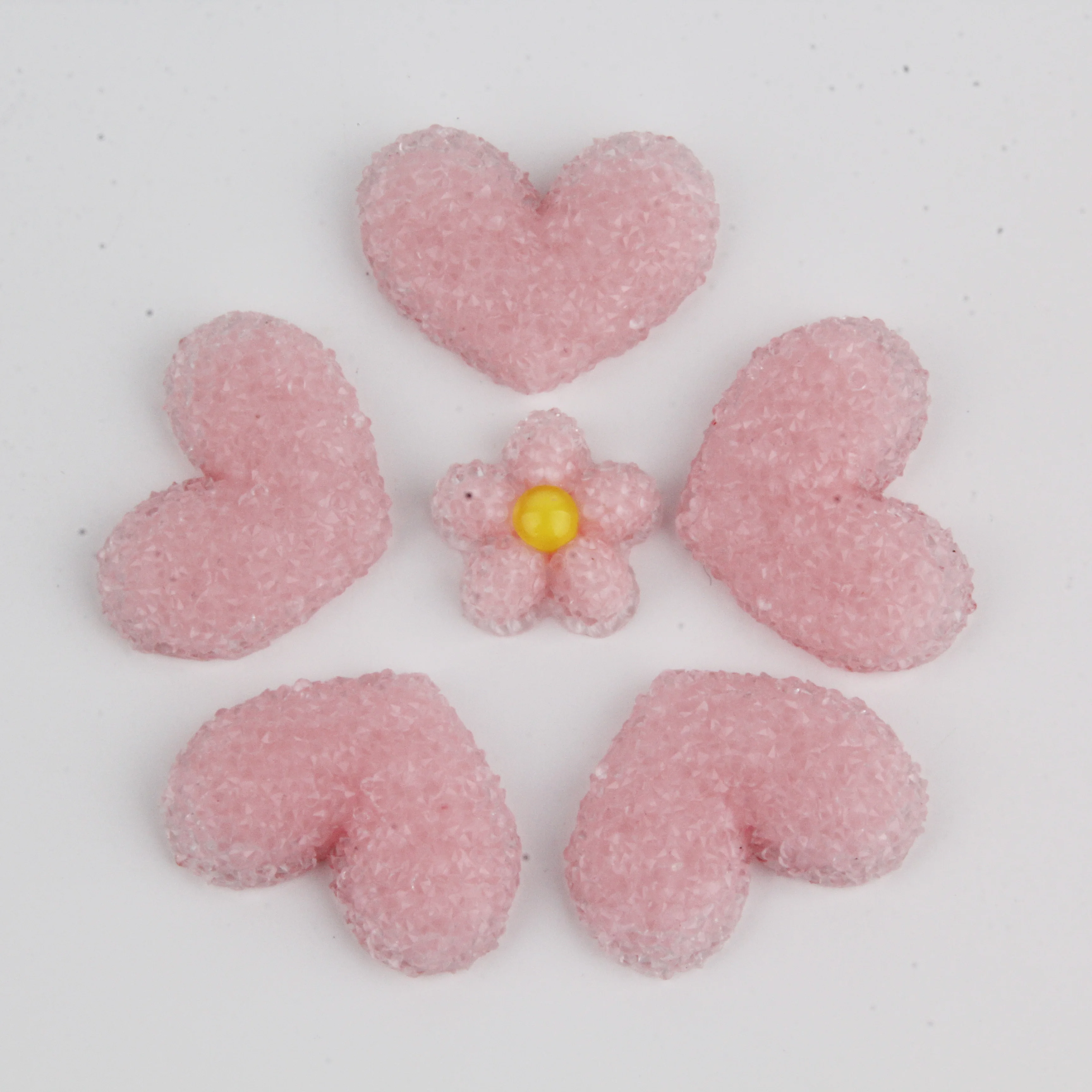 5 шт. однотонные Цветы DIY несколько плюшевые брелки для ключей простые любовь