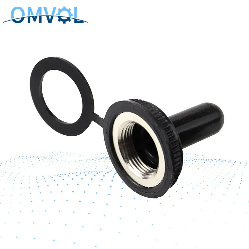 1pc 12mm Momentary toggle switch 2pin single side spring return latching on-off fixed 15A 250VAC waterproof cover | Обустройство дома