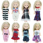 1 комплект, милая Одежда для кукол, Повседневное платье, юбка, рубашка, штаны, одежда для сестры Барби, аксессуары для кукол Келли, 4 дюйма