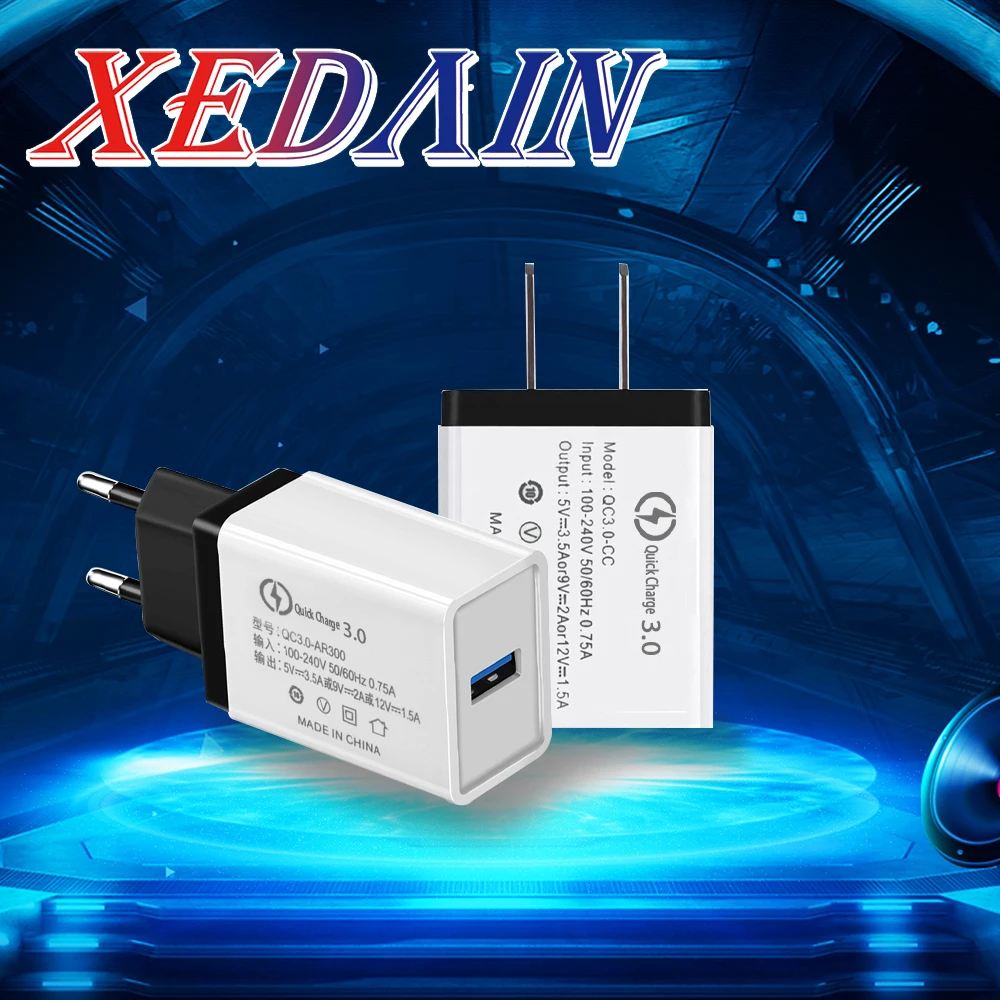 Сетевое зарядное устройство с USB портом и поддержкой быстрой зарядки 5 В 3 0