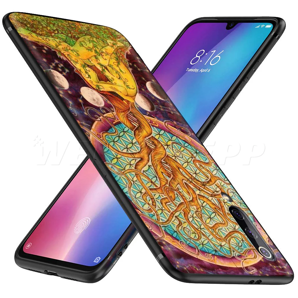 Чехол с рисунком дерева жизни для Xiaomi Redmi Note 8 MI 3 6 9 A1 A2 A3 8A 6X 9T CC9 Lite SE Pro Max F1