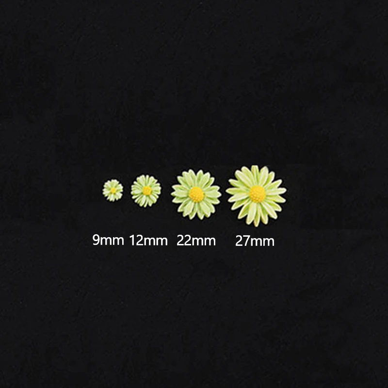 20pcs 9-27mm Resin Flower Flatback Cabochons Scrapbook Craft DIY Earring Hairpin Decoration Accessories for Women Jewelry Making | Украшения