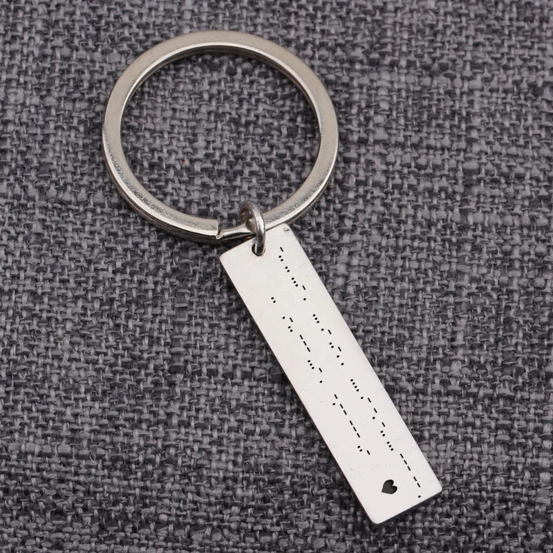 Безопасный привлекательный брелок с кодом Я ЛЮБЛЮ ТЕБЯ Сердце брелки безделушки