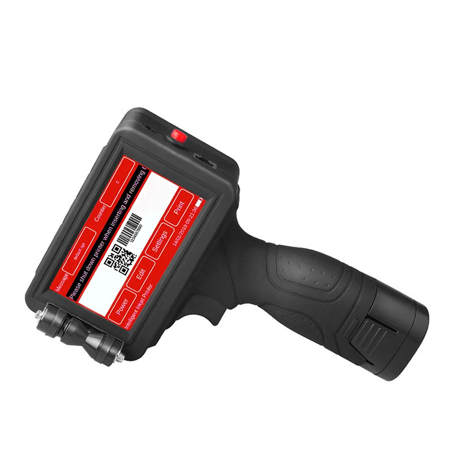 Промышленный Портативный Умный струйный принтер 600 точек/дюйм штрих код qr для