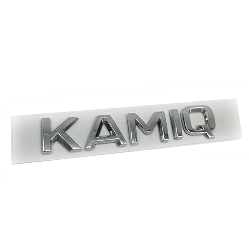 KAMIQ Новая наклейка для машины 3D ABS наклейка эмблема хром логотип для Skoda Octavia 2 A7 A5 Kodiaq Superb Fabia Yeti Rapid 1ZD853675 - Название цвета: KAMIQ