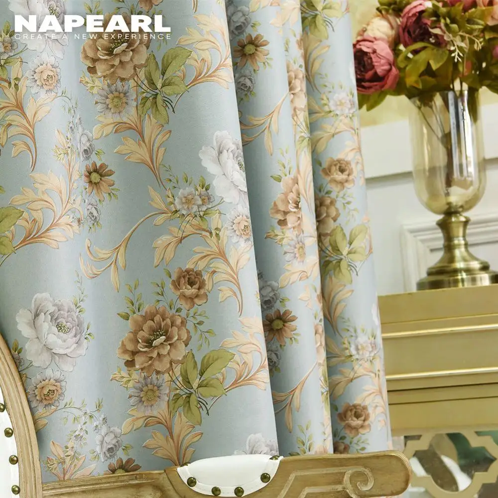 NAPEARL 1 шт. Популярные затемненные занавески с цветочным принтом для спальни