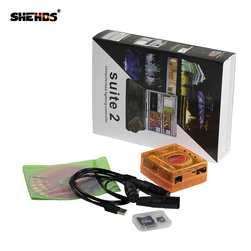 Профессиональное программное обеспечение для контроля сцены Sunlite Suite2 FC DMX-USD контроллер по протоколу DMX для вечерние диджей ktv Дискотека светодиодный свет SHEHDS