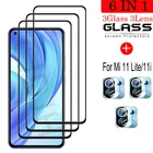 Закаленное стекло для Xiaomi Mi 11 Lite, защита экрана, стекло для Xiaomi Mi 11 Lite, фотокамера для Xiaomi Mi 11i, защитное стекло