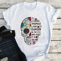 tshirt women different sayings skull t shirt aesthetic womens clothing casual tees aesthetic clothes vintage woman l