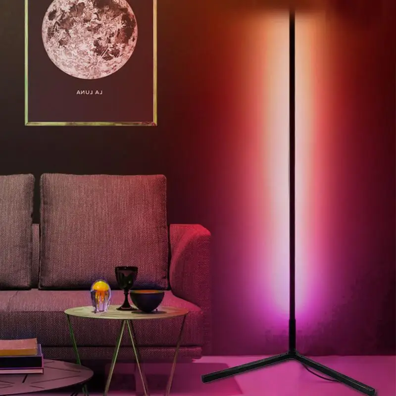 Светодиодная настенная угловая напольная лампа RGB комнатное освещение для