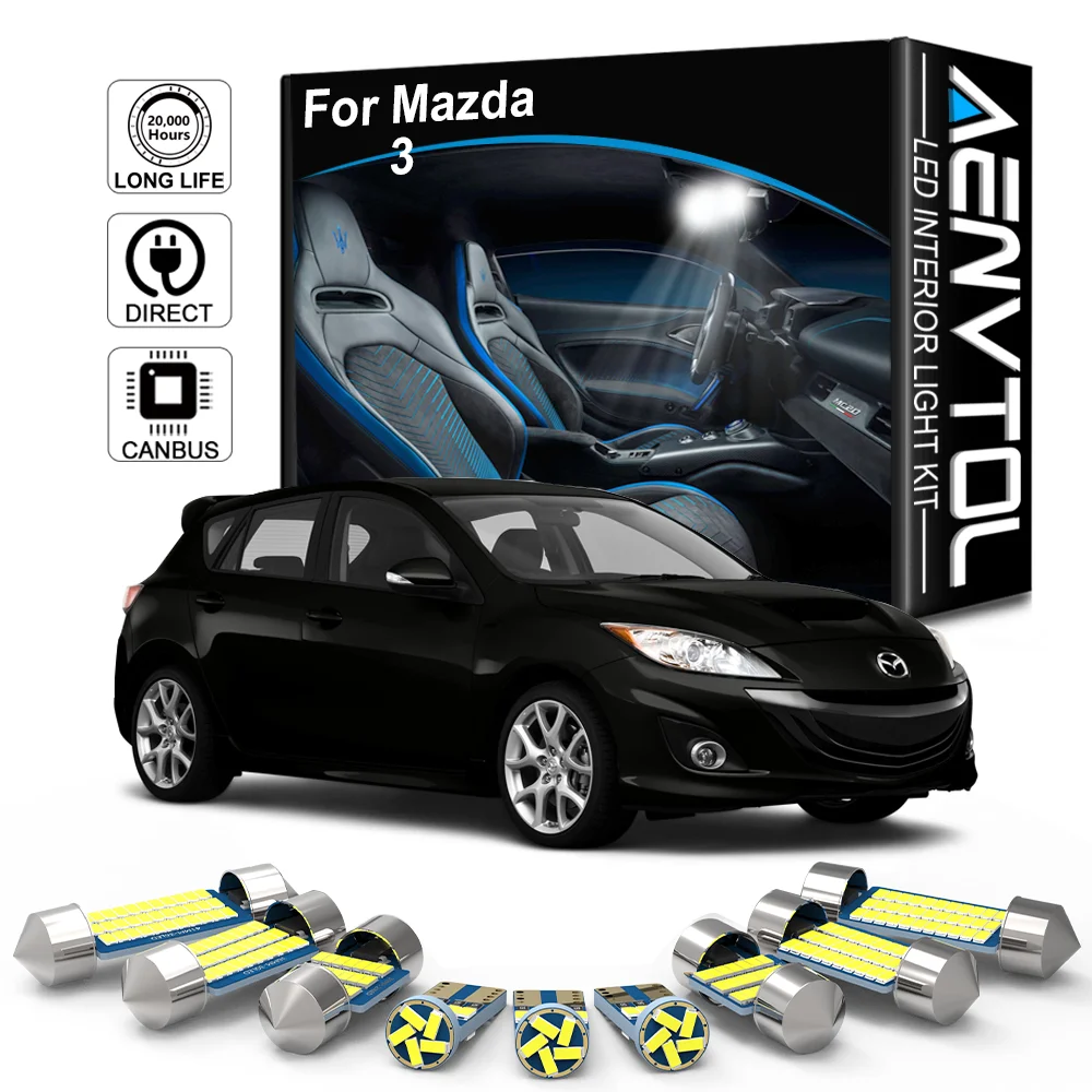 

AENVTOL Canbus For Mazda 3 BK BL BM BN Sedan Hatchback 2004 2005 2007 2008 2009 2010 2014 2015 2019 2020 Car LED Interior Lights