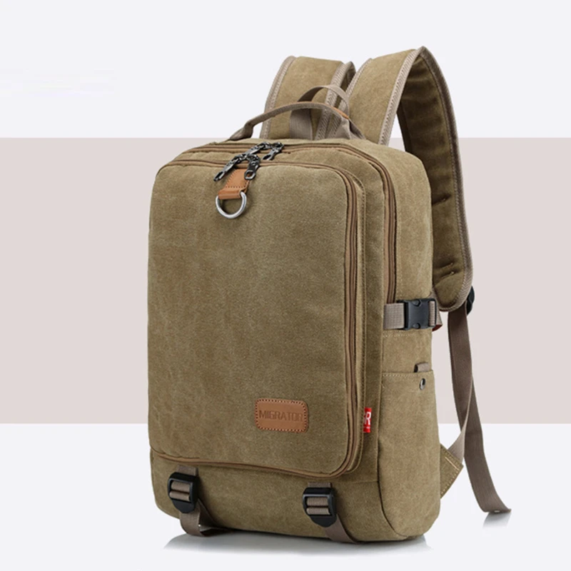 

Canvas Casual Business Mens Laptop Backpack Brand 2021 New Trend Simple Male Travel Backpack Durable School Bag Sport Bag Boy