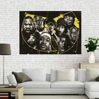 custom wu tang poster wall for living room art poster decoration canvas fabric cloth art no frame morden print wall