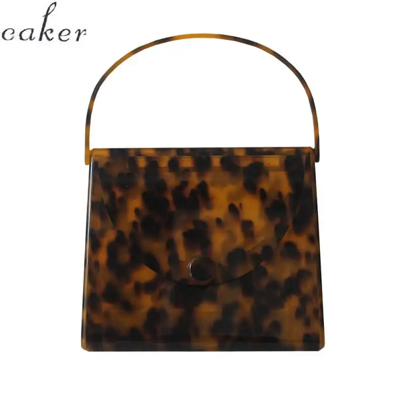 Женские сумки клатчи Caker цветные с леопардовым принтом на каждый день 2019|Клатчи| |