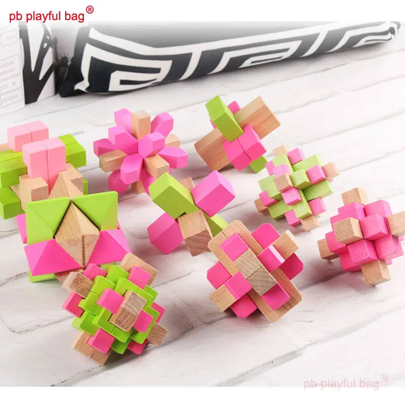 PB игривая сумка Lubansuo набор из 9 предметов замок Конг Мин разблокировка творческие