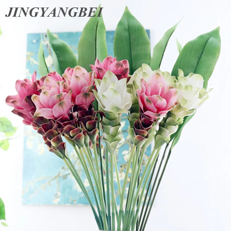 66 см имбирный Лотос искусственные цветы Декор для дома гостиницы гостиной